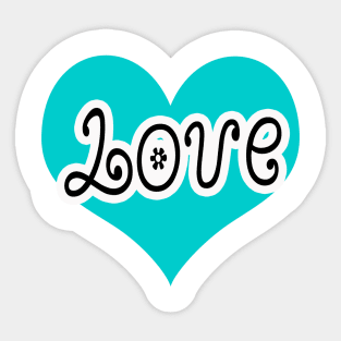 Lovely Love Beautiful Sticker